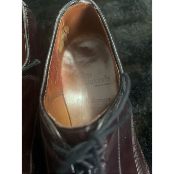 Allen Edmonds Shoes Men’s Size 9.5 C Oxford Park Avenue Dark Cap Toe #5675 main image 6
